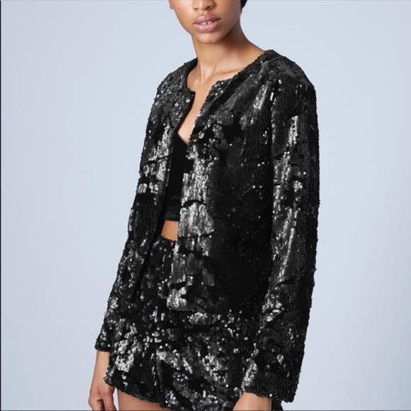 Topshop Jackets & Blazers - Topshop | Velvet  & Sequin Party Blazer 🍾